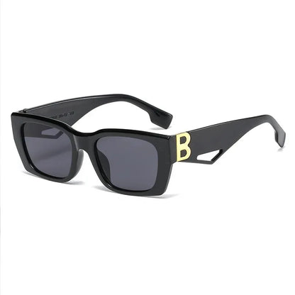 2025 New Fashion Square Sunglasses Women Personality B Word Trend Sunglasses Ins Sunglasses Ladies Gafas De Sol Mujer