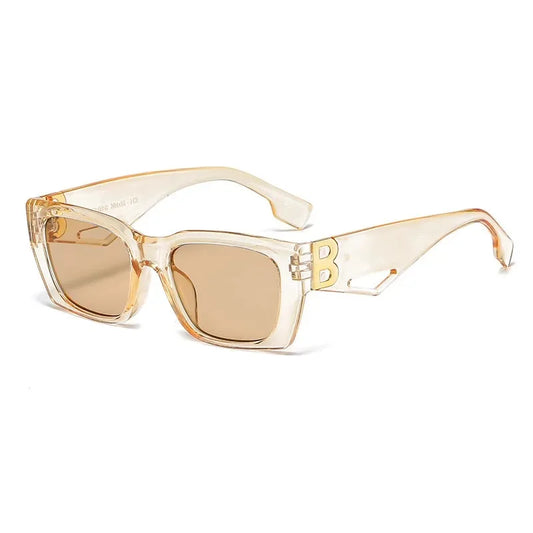 2025 New Fashion Square Sunglasses Women Personality B Word Trend Sunglasses Ins Sunglasses Ladies Gafas De Sol Mujer