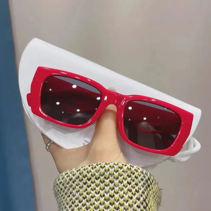 2025 New Fashion Square Sunglasses Women Personality B Word Trend Sunglasses Ins Sunglasses Ladies Gafas De Sol Mujer